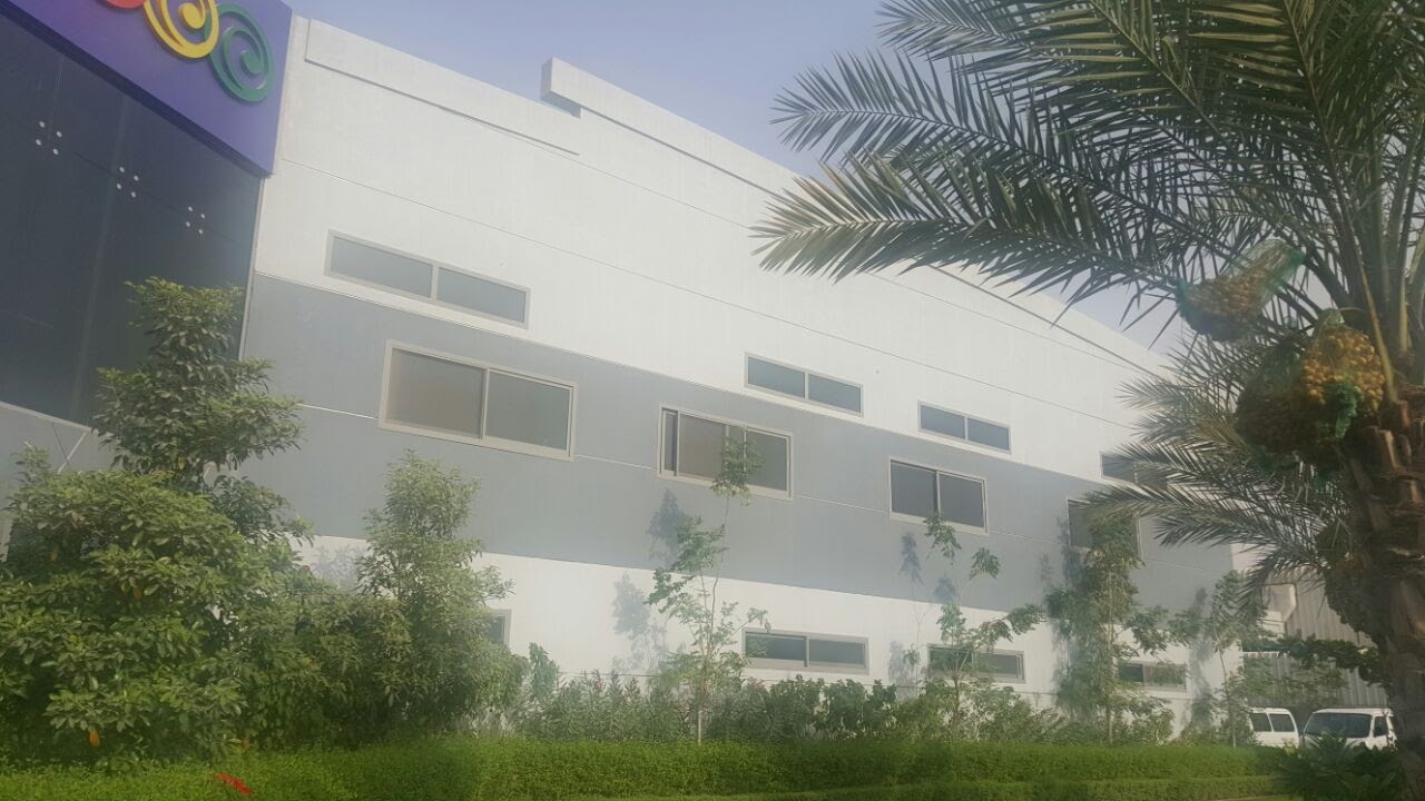 Alternate side elevation of the REN manufacturing facility in Dubai
